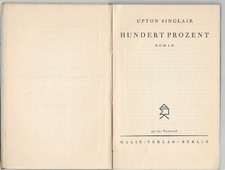 Upton Sinclair, cento per