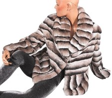 Giacca di pelliccia cincillà