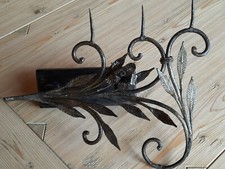 Antico candelabro ferro battuto fine 800