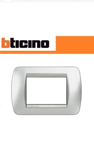 Placca metallo bticino - 3p,
