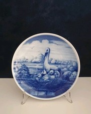 Rarissimo Piatto Decorativo Royal Tettau Germany Con Cicogne Vintage 1989