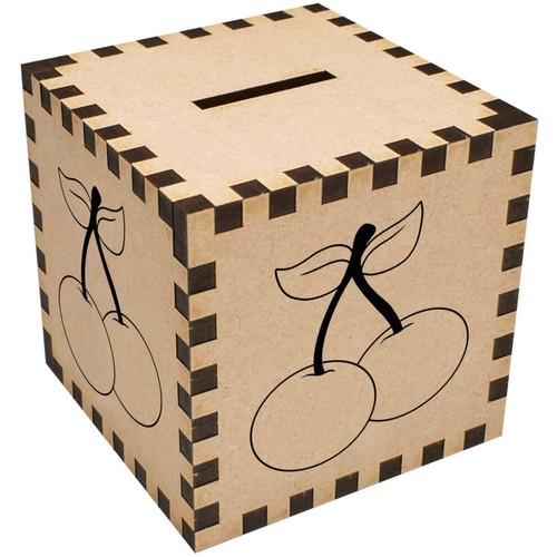 Pair cherries money box - cherries',