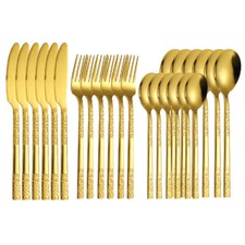 Set posate 24 pz oro tavola