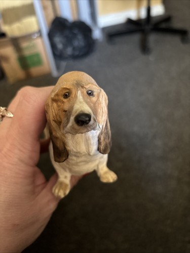 Bassett hound figure displayed - bassett,