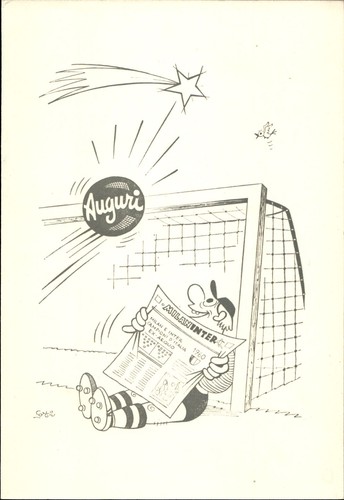 Cartolina illustrata calcio - cartolina,