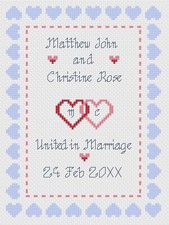 Punto Croce Matrimonio Kit