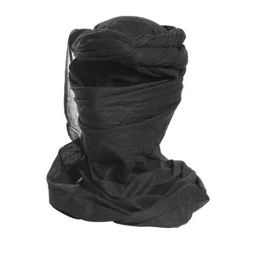 Cheche saharienne noir coton - cheche,