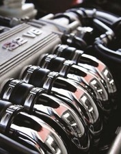 Kit 6 collettori aspirazione CROMATI A Nuovo Alfa Romeo V6 Busso diam. Est. 42mm