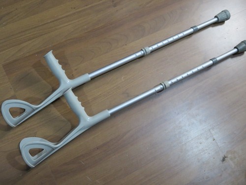 Coppia stampelle metallo - coppia,