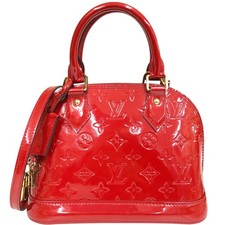 Borsa a mano originale Louis Vuitton Alma BB Monogram Vernis 2 vie borsa a tracolla M90174