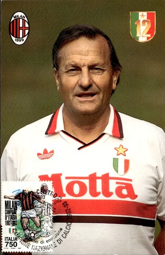 Cartolina calcio milan - cartolina, ac