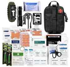 Kit Sopravvivenza NERO 125 Kit Pronto Soccorso Campeggio Escursionismo Militare Emergenza Pesca