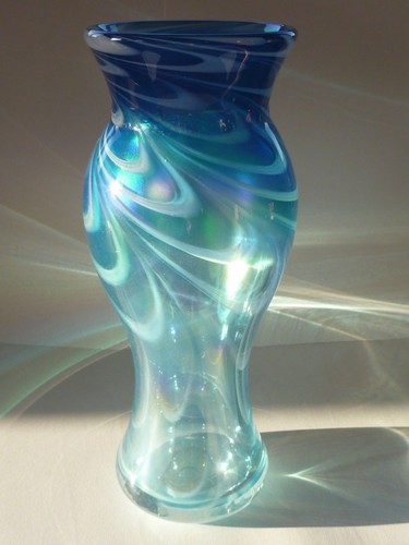 Grande vaso vetro artistico - vaso,