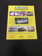 1995 CREST PONTOON BOATS SCUBA DIVER MINITOON BARCA PUBBLICITA VINTAGE AD 