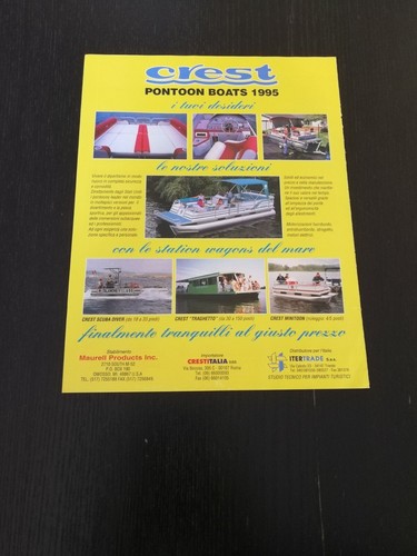 1995 crest pontoon boats - boats, scuba
