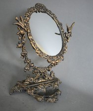 specchio vanità ottone