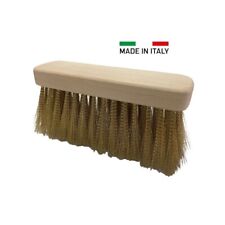 SPAZZOLA RICAMBIO LEGNO OTTONE PER FORNO A LEGNA PIZZA 16x5x2 cm RETTANGOLARE