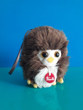 "TRUDI" Charm Gufo, colore marrone scuro e bianco, altezza 11 cm.