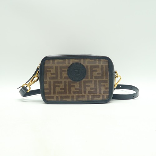 Fendi borsa brown canvas - borsa, ff
