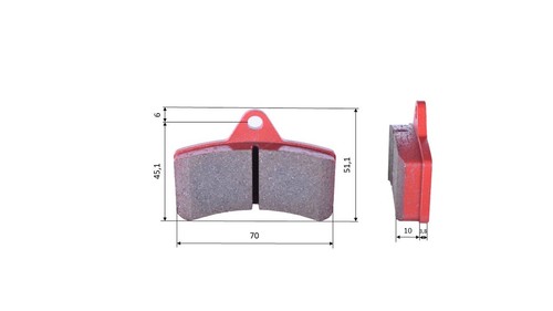 Kart pastiglie freno - pastiglie, set