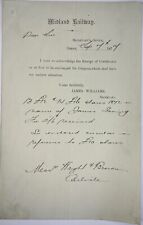 1877 Midland Railway Letter