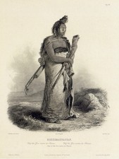 Capo indiano delle praterie 22x30 Karl Bodmer arte indiana nativi americani