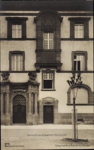 Cartolina karlsruhe baden - karlsruhe,