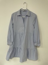 Abito Zara denim blu smock