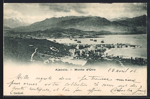 Cpa ajaccio monte oro vue - d´oro,,