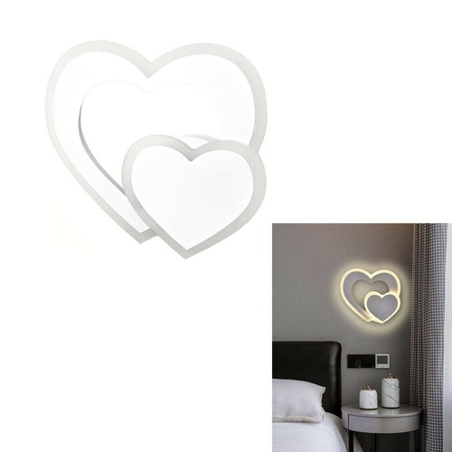Applique led cuore vetro - applique,