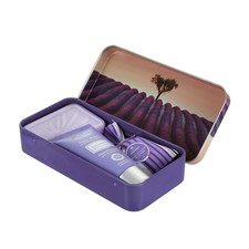 Saponetta, crema mani e fiori lavanda cofanetto regalo campo fiori multicolore