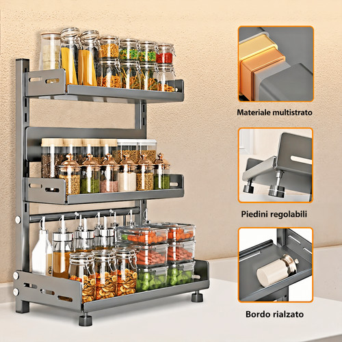 Portaspezie cucina ripiani - portaspezie,