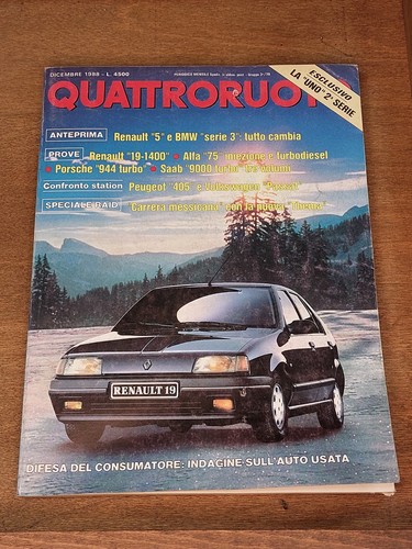 Quattroruote dicembre 1988 - quattroruote,