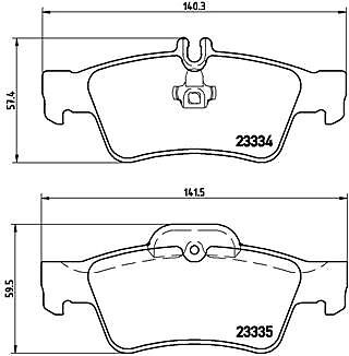 Brembo p50052 kit - p50052, pastiglie