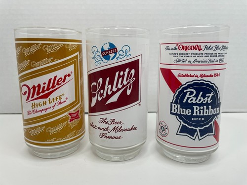 Bicchieri birra vintage pabst - bicchieri,