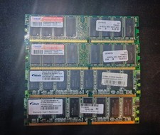 Lotto RAM DDR1 PC3200 400MHz – 2×1GB + 2×512MB (tot. 3GB)