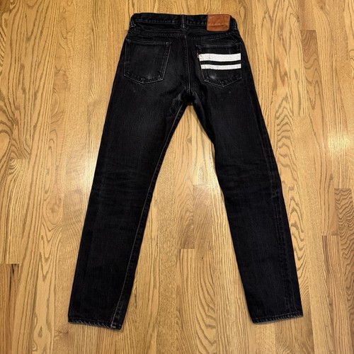Jeans momotaro nero - nero, selvedge