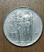 100 Lire 1957 Rara 