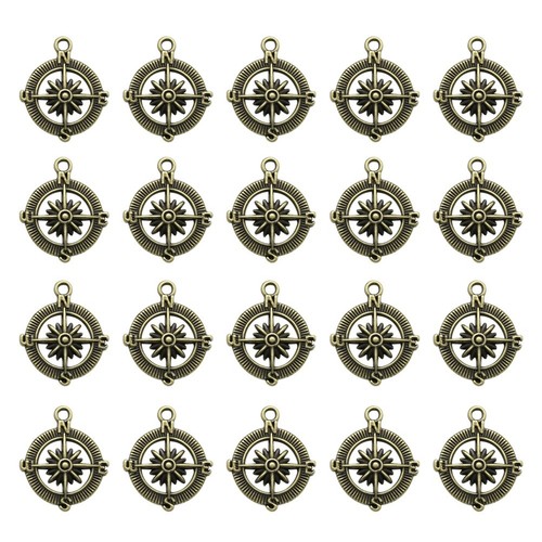 Pcs ciondolo bussola charms - pcs,