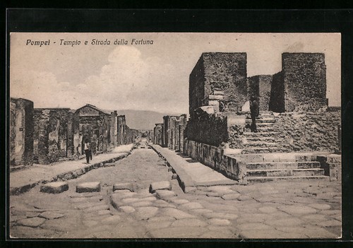 Cartolina pompei tempio e - cartolina,