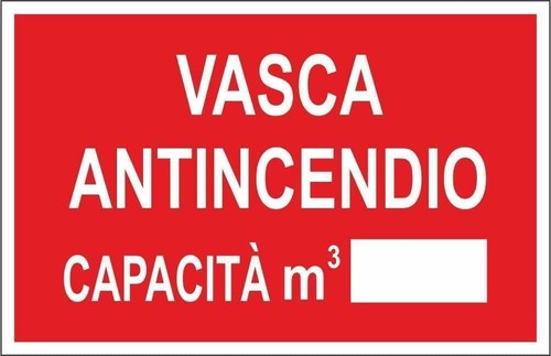 Cartello segnaletico vasca - cartello,