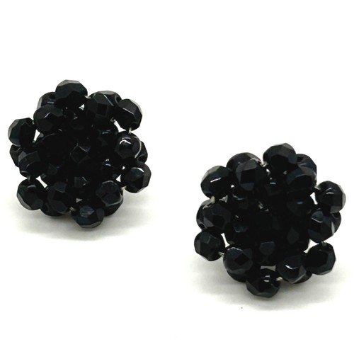 Orecchini vintage nero - vintage,