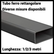 Tubo tubolare rettangolare in ferro profilo rettangolo di (diverse dimensioni)