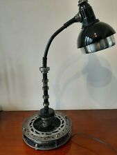 LAMPADA DA TAVOLO  FARO FIAT 500 VECCHIA, 2 DISCHI FRENO MOTO INGRANAGGI MOLLE 