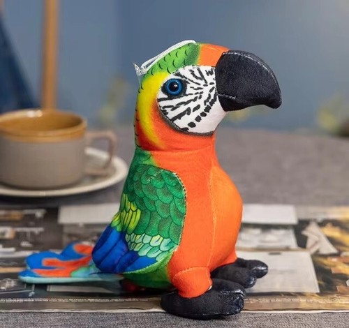 Peluche pappagallo ara verde