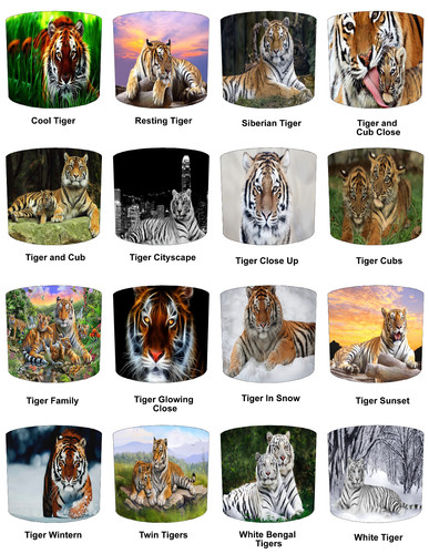 Tiger big cat paralume - big,