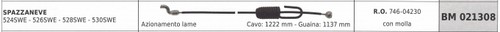 Cavo azionamento lame mtd - azionamento,