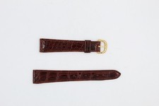 Cinturino orginale ebel coccodrillo marrone con fibbia ansa 18 fibbia 14