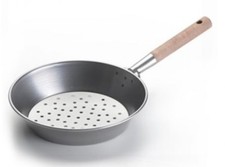 Caldarrostiera Padella Forata Per Cuocere Castagne Caldarroste Con Manico Legno