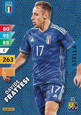 Esselunga, Azzurri Adrenalyn XL 2024: card 92 Stella Davide Frattesi (Italia)